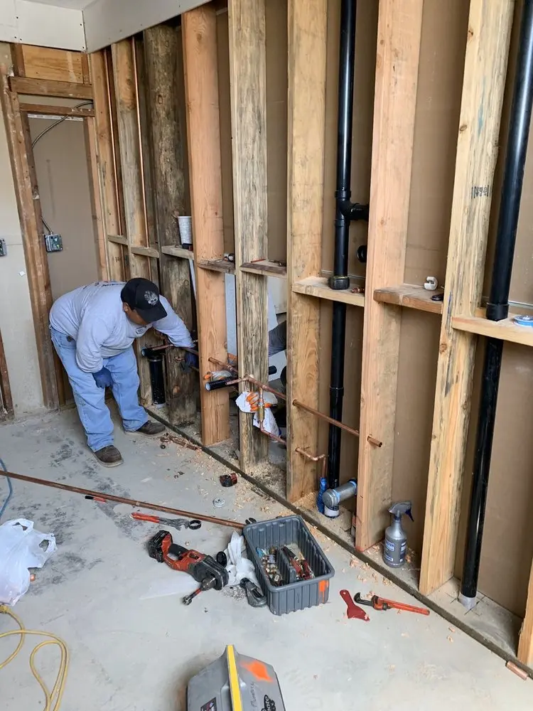 Commercial rough-in plumbing for Trenchless Sewer Repair in Naperville